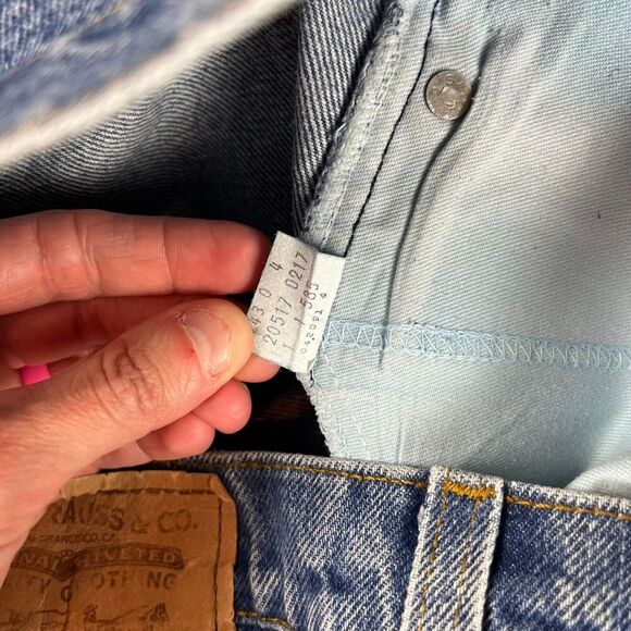 Vtg Levi's Orange Tab Boot Cut 217 Men's 36X32(34X31) Blue Denim Jeans - Picture 5 of 14